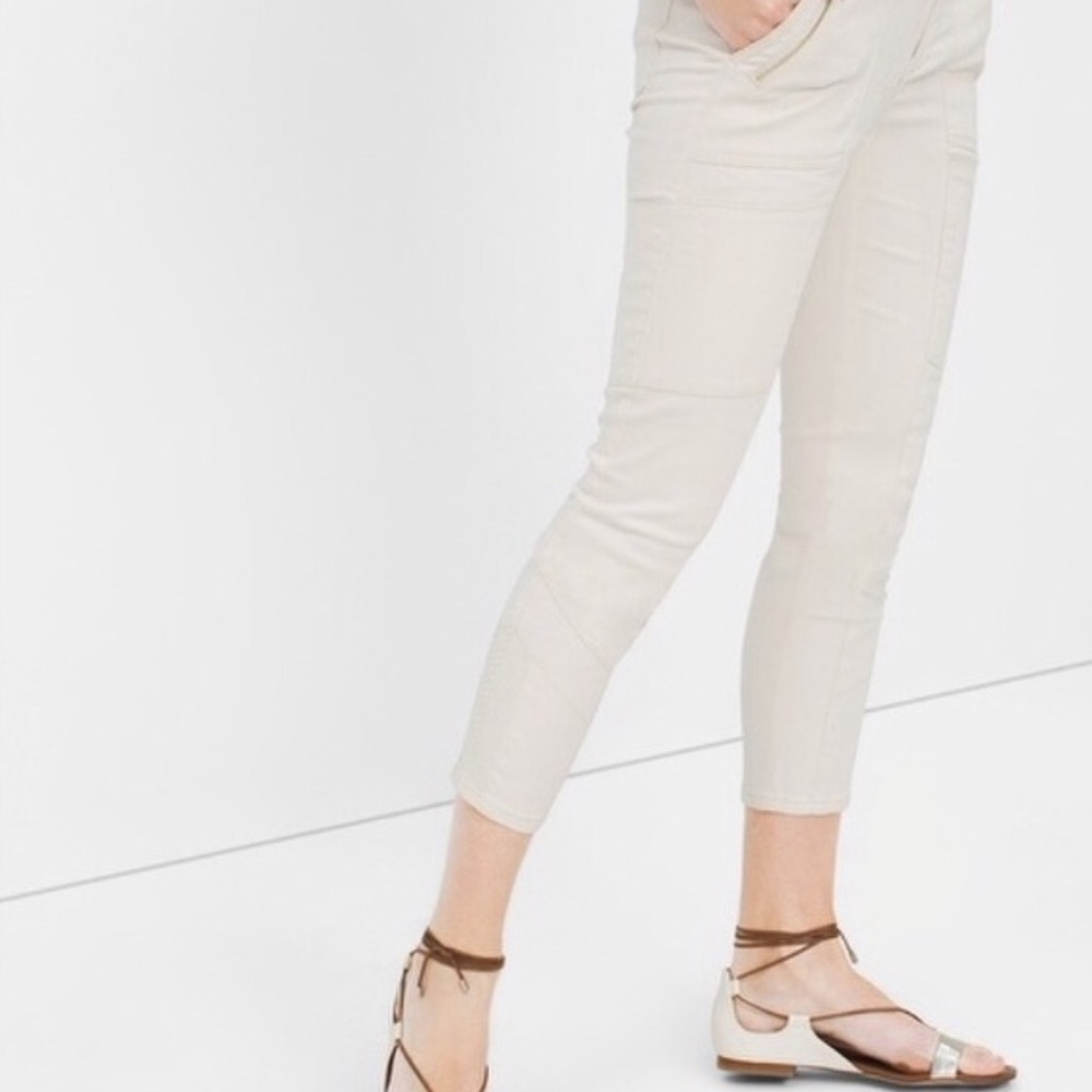 NWT$88 WHBM Bone Skinny Crop pant 6